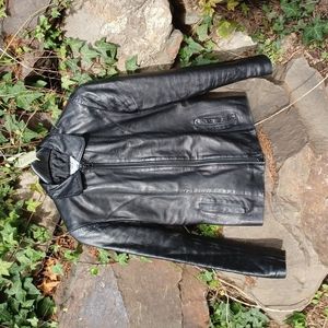 Italian Leather Women's Zippered Jacket